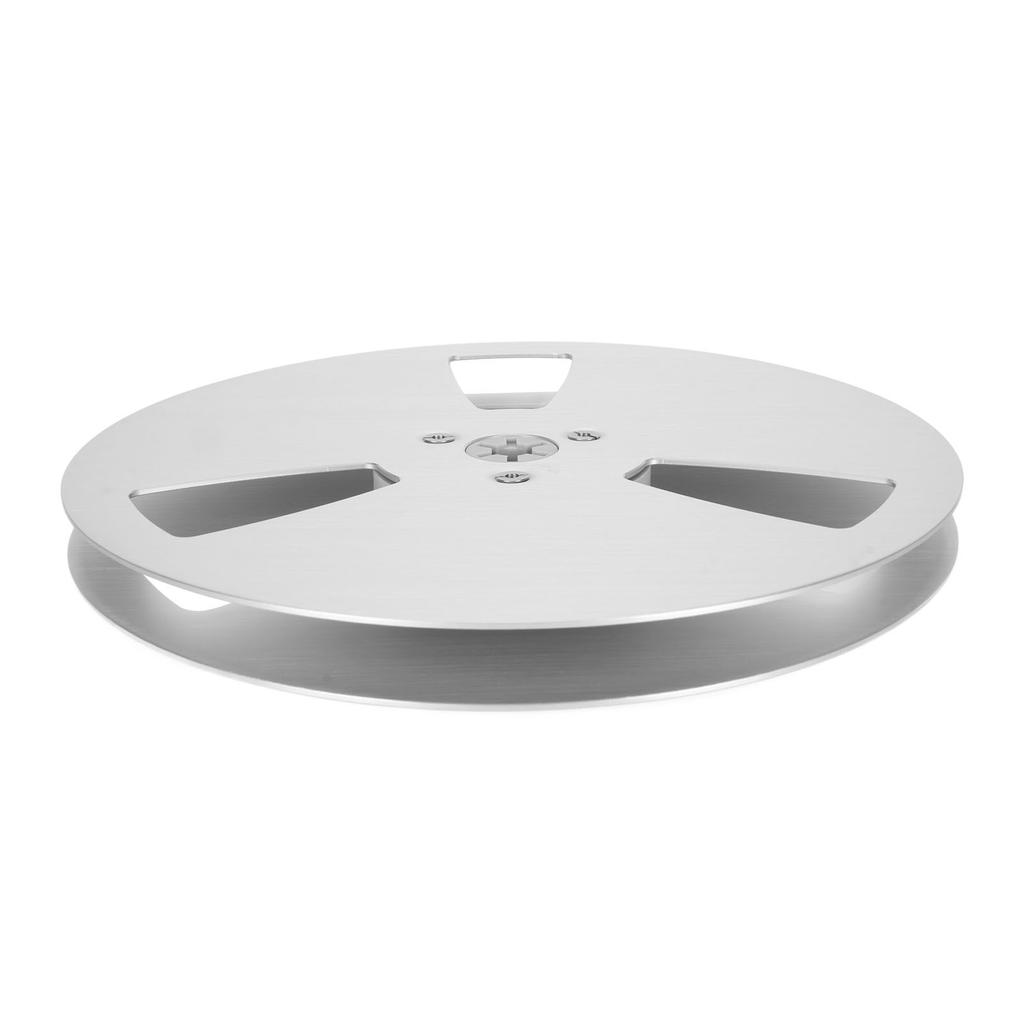 1 4 7 Inch Empty Tape Reel 3 Hole Aluminum Alloy Universal Opening Machine Part Open Reel Takeup Reel Silver