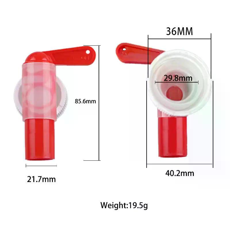 1 Pc Faucet DN61 61mm Horticultural Plant Nutrient Solution Faucet Red White Plastic Faucet Garden Outdoor Garden Faucet