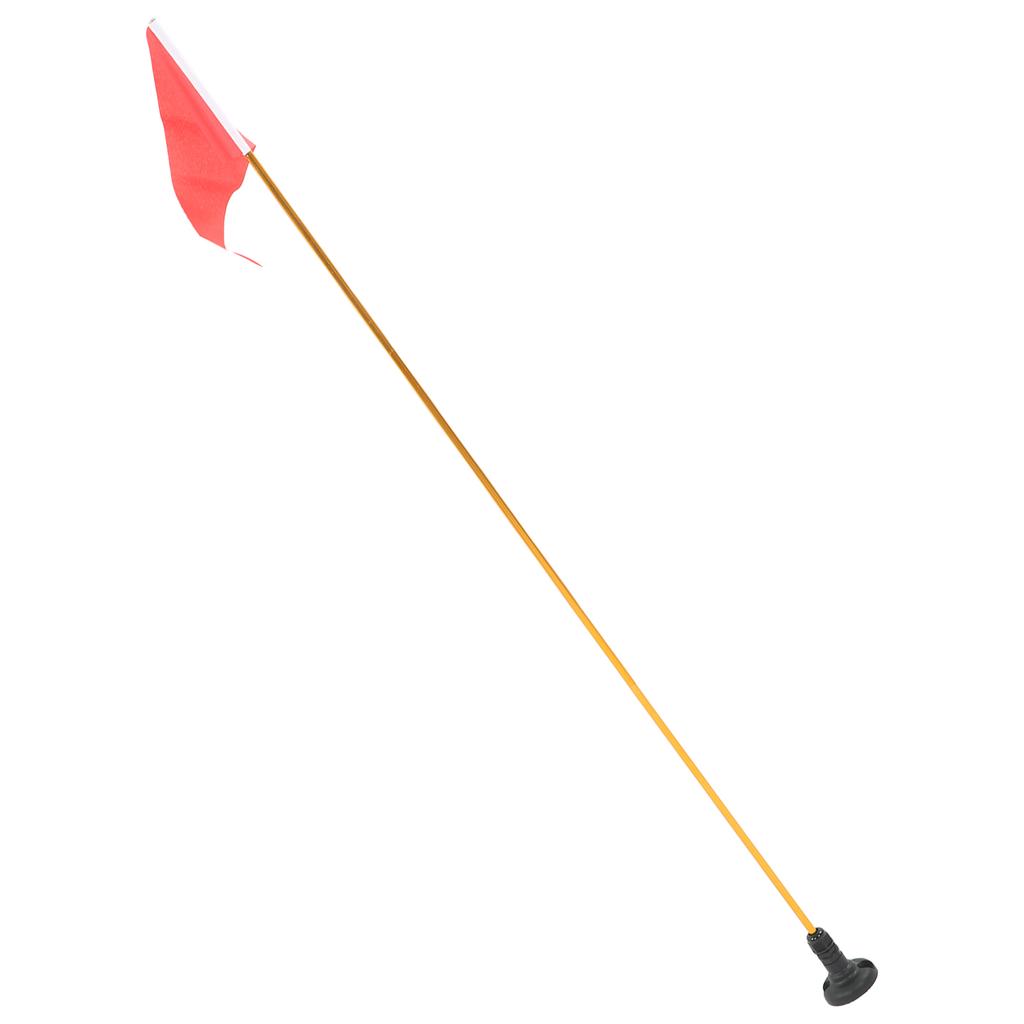 Kayak Flag Aluminum Flagpole Nylon DIY Kayak Safety Flag with Base Kit for Canoe Outdoor