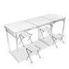 Tri-polar TP5525 Portable Aluminum Folding Table with 4 Stools