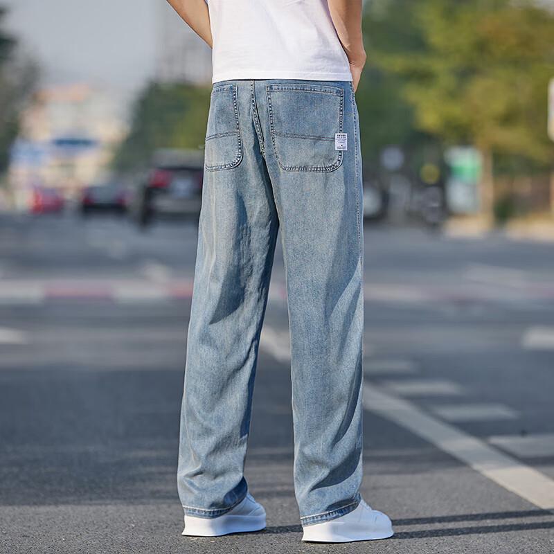 ELYTENG Men's Loose Fit Casual Jeans