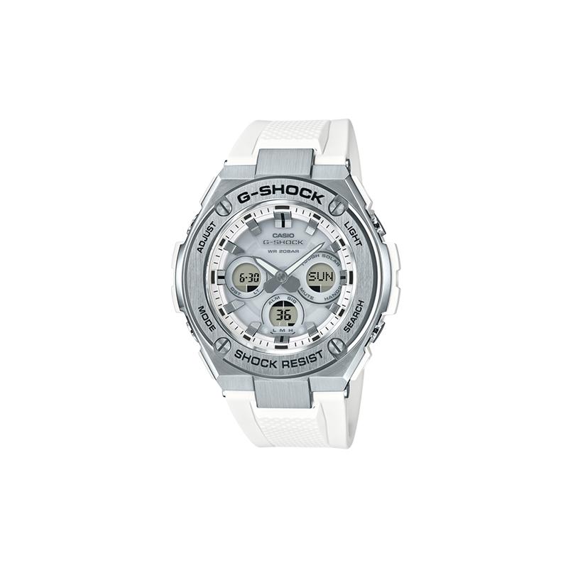 

Casio G-STEEL Series-S Disc Dual Display Dual Display Watch White Quartz Movement Resin Strap Japanese and Korean Watch Men s Watch White GST-S310-7A белый