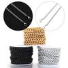 5Yards/Roll Aluminum Chains Metal O-Shaped Twist Link Chains For Jewelry Making DIY Necklace Bracelet Clothing Bag Accessories