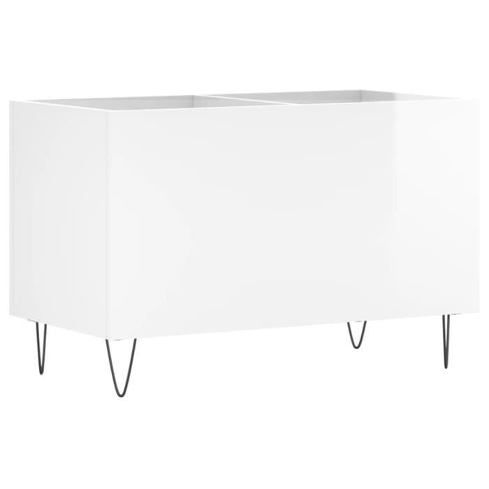 VidaXL Record Cabinet High Gloss White 74.5x38x48cm Engineered Wood 831726