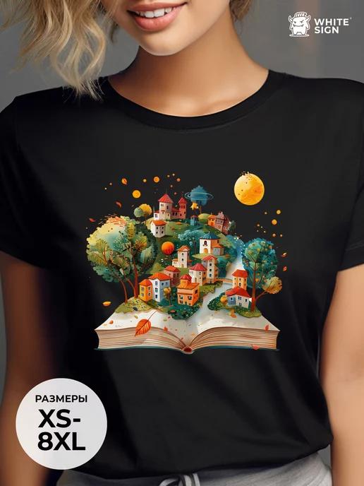 Oversized cotton T-shirt with City of My Dreams print M