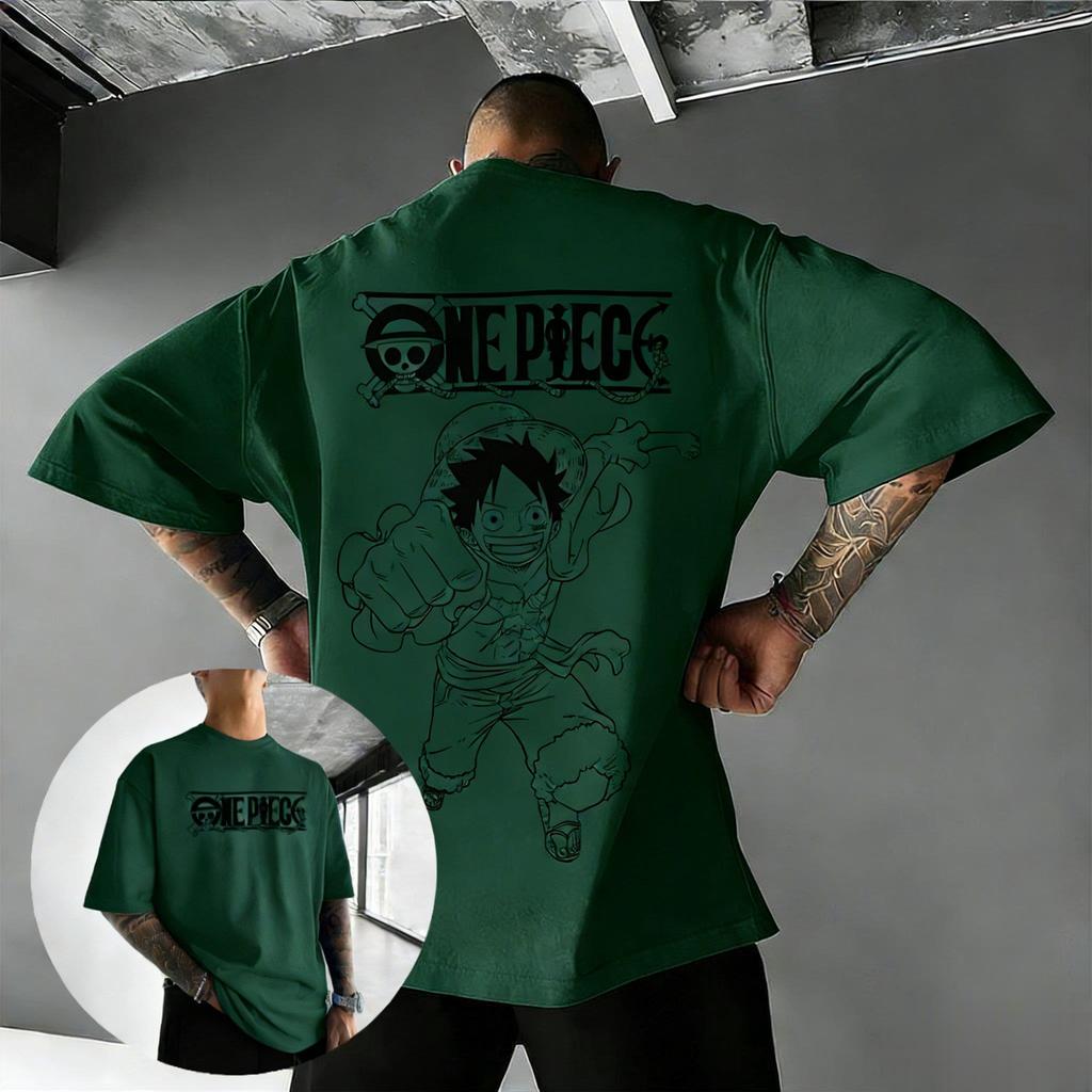 One Piece Luffy Anime Grafik T-Shirt Herren Damen 2026 Sommer Kurzarm Tee Harajuku Streetwear Lässig Comic Tops Y2k Kleidung