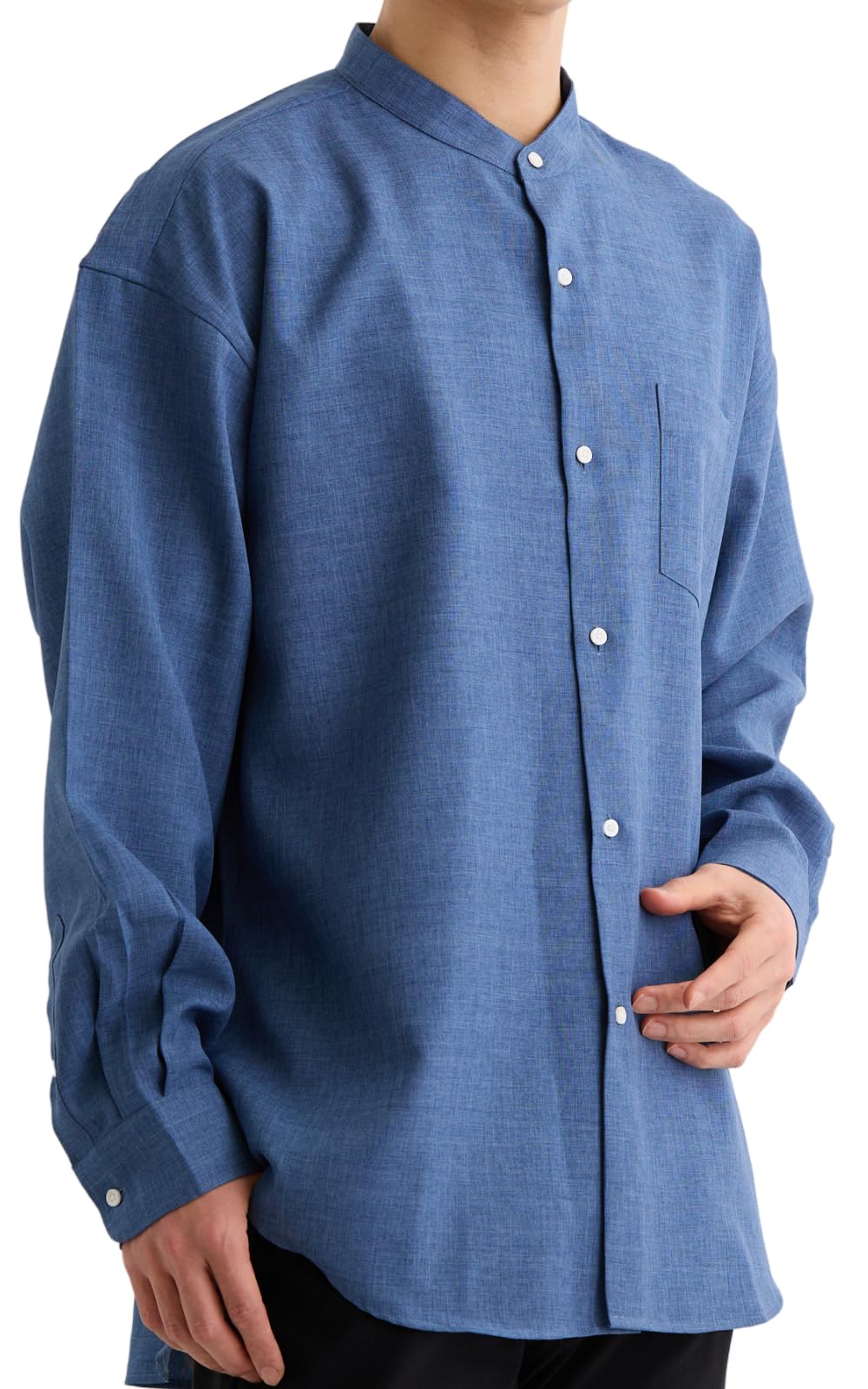 

Рубашка оверсайз Lucky Charm для высоких крупных мужчин, свободная M [Lucky Charm] Мужчины, Рукав, Повседневный, Силуэт, Мода, Топ, Большой, Воротник, Посадка, Темно-синий,