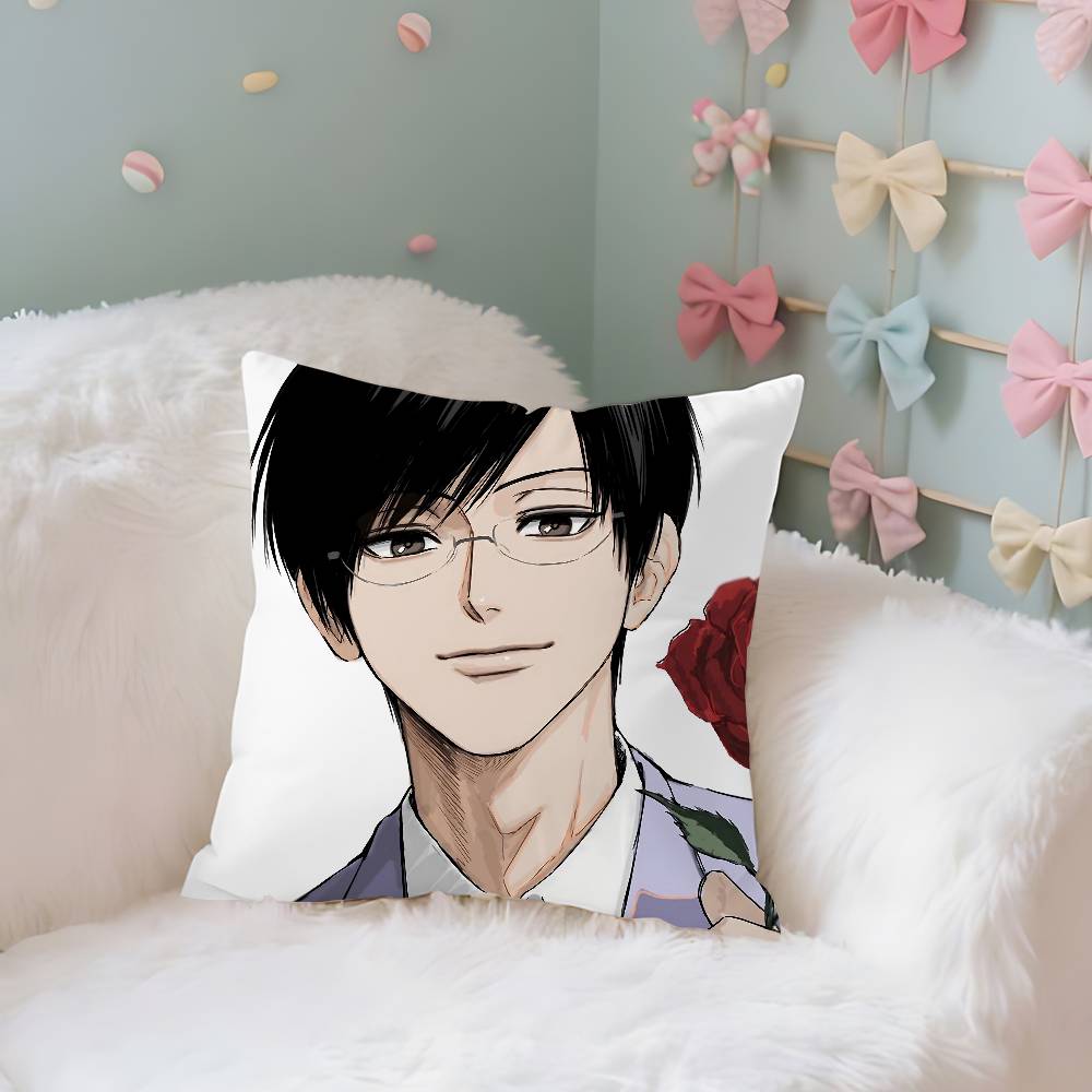 

Collectionof Handsomeanime Male Gods Case Plush Fabric Soft Pillowcase Double Sided Print Cushion Cover Household Gifts 40X40cm
