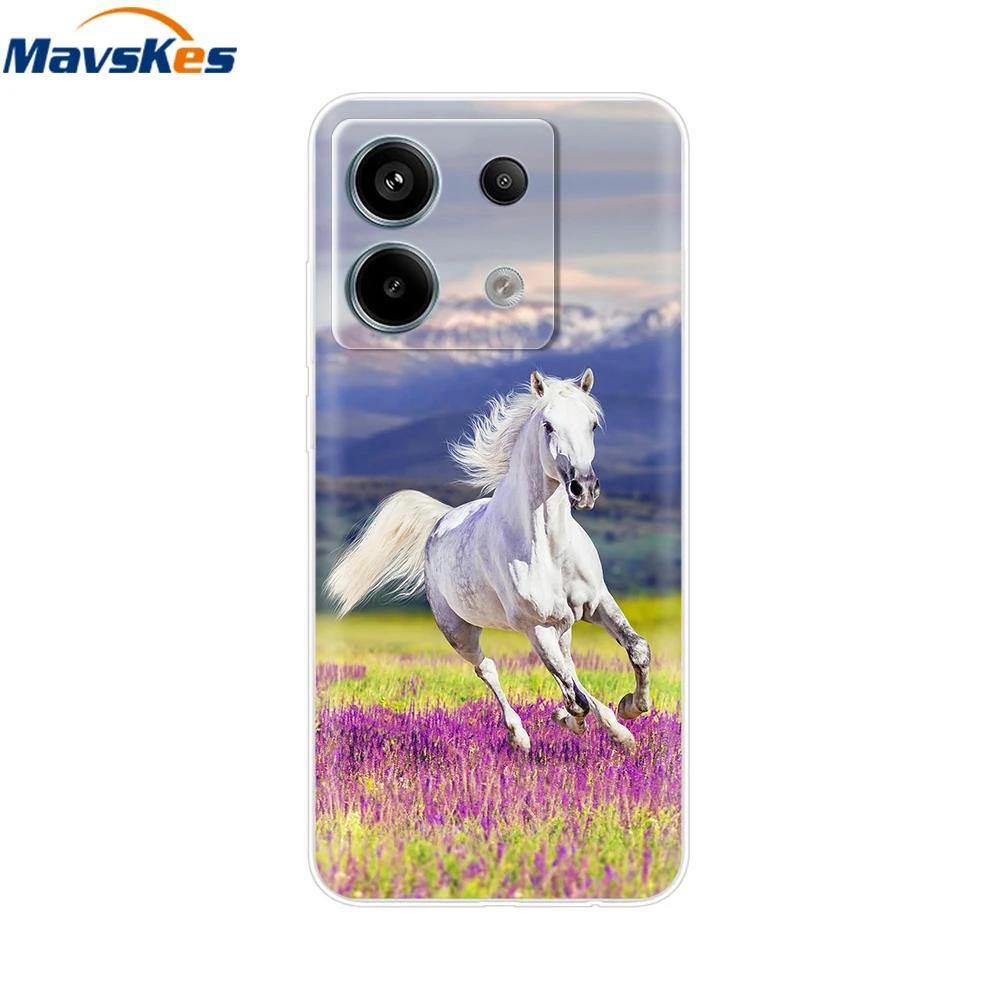 Etui do Xiaomi Redmi Note 13 Pro 5G Urocze Serduszko Miłości Silikonowe Miękkie Pokrowiec na Telefon Dla Redmi Note 13 5G Coque Etui Redmi Note13 Przezroczyste