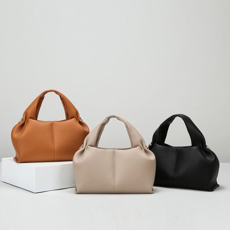Womens Cloud Shape Shoulder Bag Large Capacity PU Tote Handbag Soft Pillow Style With Magnetic