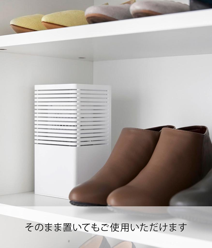 Yamazaki Jitsugyo [Gypsum board tweezers and wood screws included] Deodorant case for plaster board walls, L, White, approx. W11 x D9.5 x H20.3cm