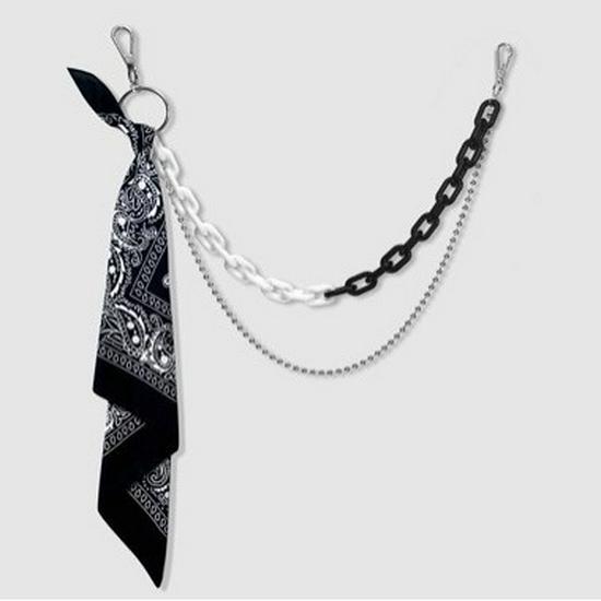 Fluorescent Hip Hop Acrylic Pant Chain Pendant for Men & Women