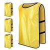 Bibs Plain Uniform Bib Event Tournament Management Sports Tournament Live Concert Volunteer [Le Pumo] (4, Yellow)