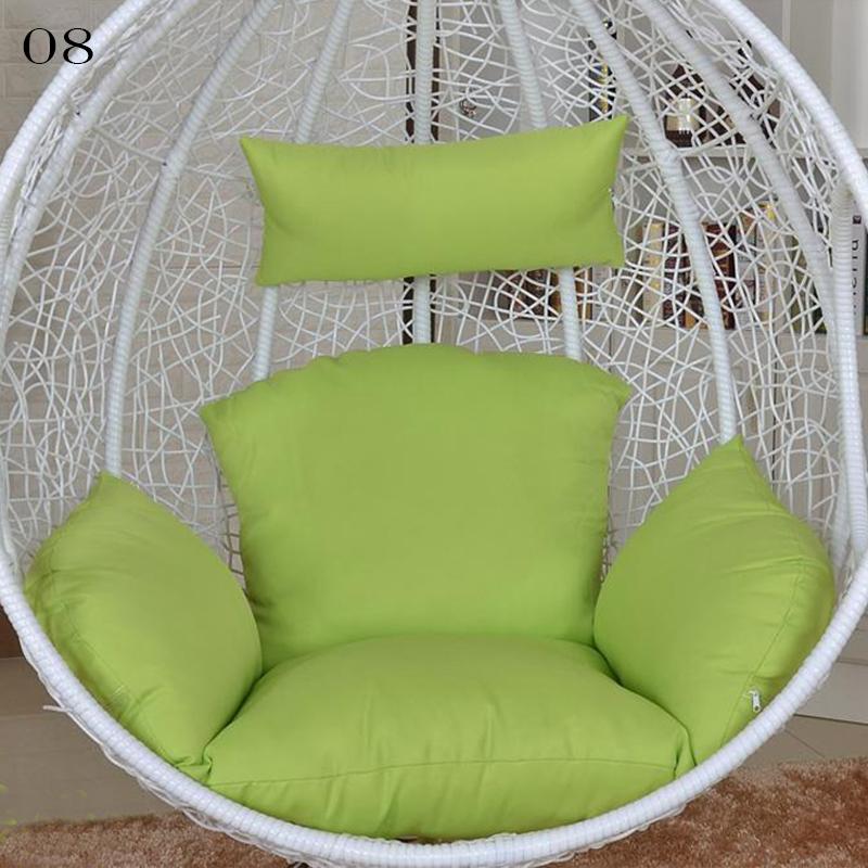 Hanging Swing Egg Chair Cushion Cover Patio Large Round Papasan Chair Pad Cover Empty (No Filling) Garden Lounger Cushion Cover