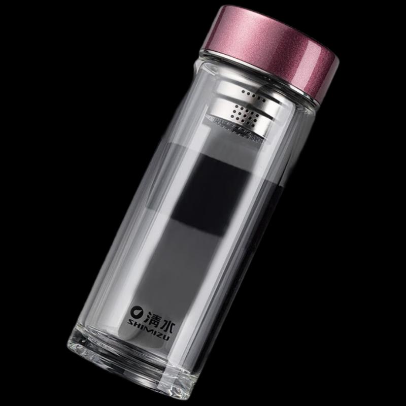 SHIMIZU Portable Single-Layer Heat-Resistant Glass Tea Cup