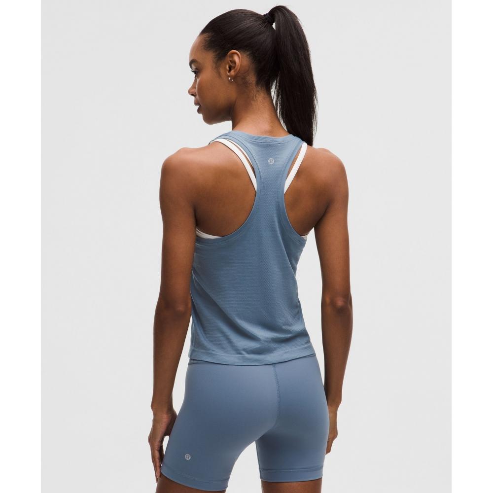 Lululemon Swiftly Tech Racerback Tank Top 2.0  Waist Length Steel Blue Steel Blue