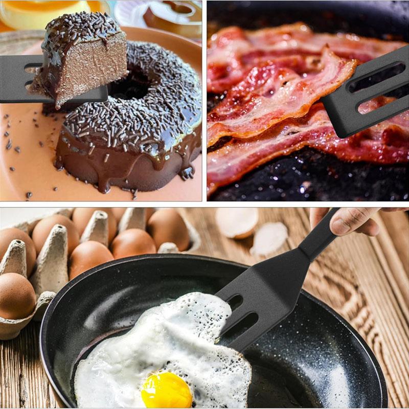 Silicone Egg Spatula Flipper Small Omelette Turner Non-Stick Frying Pan Spoon for Fried Egg Steak Spatula Baking Cooking Tools
