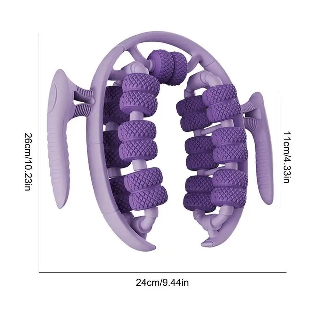 26 Wheels Circular Lymphatic Drainage Massager Portable Handheld Cellulite Massage Tool For Calf Arm Relax