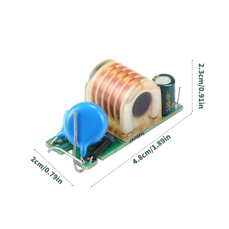 3V-4.5V 15KV Generator Module Stepping Up Adapter Igniter Coil Module High Efficiency Low Heat for 18650 Battery