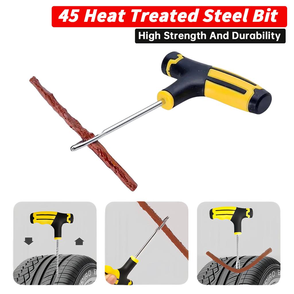 New Car Motorcycle Tire Repair Kit Puncture Plug Tools Tyre Puncture Emergency for Tire Strips Stirring Glue Repair Tool Kit