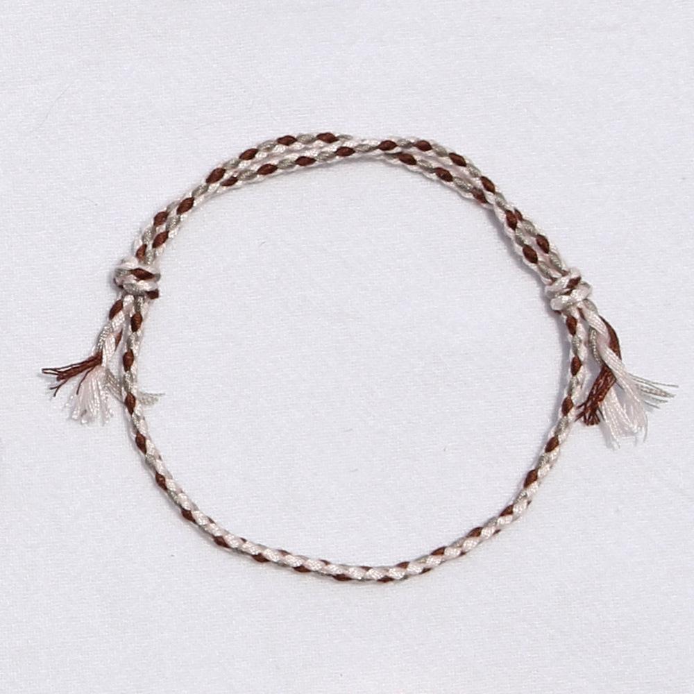 Eenvoudige Kleur Gevlochten Katoenen Touw Mannen Armband Retro Tibetaans Handgewreven Vrouwen Meerlaags Armband Mode Sieraden Accessoires