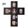 Spiritual Practice Tool Portable Catholic Altar, Handmade Pocket Prayer Shrine, Faux Leather Folding Altar Foldable Devotional Religious Gift