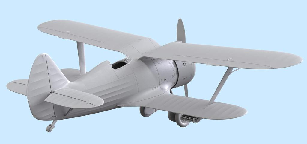 ICM Soviet Air Force Polikarpov Chaika Plastic Model 32010 1/32 I-153