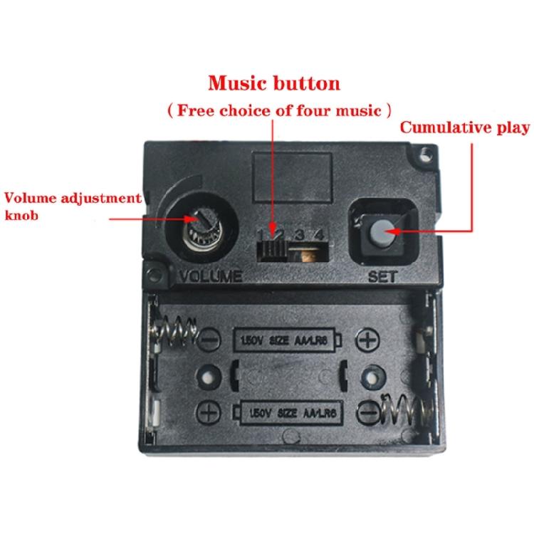 Křemenné hodiny s příjemným zvoněním, jednoduché do každé místnosti a profesionálního prostředí