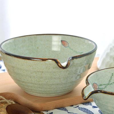 Pottery Matcha Bowl Seasoning Container Classical Decoration Noodle Soy Sauce Dish for Home