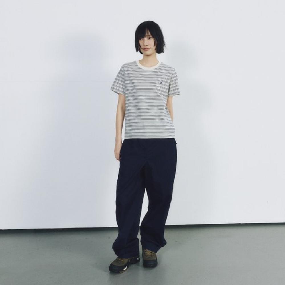 Женская футболка Kangol Finesse Stripe Темно-синяя 2847 SS