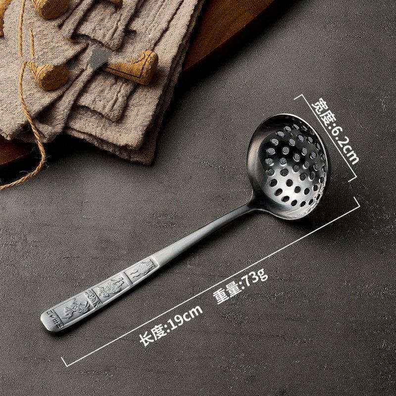 ZISIZ Stainless Steel Long-Handled Slotted Spoon