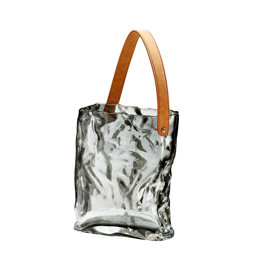 Handbag Vase Original Color Glass Vase Fish Tank Glass Vase Handmade Vase