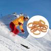 20/50Pcs Exercise Rubber Bands Widened Rubber Rings Safety Ski Brake Retainers