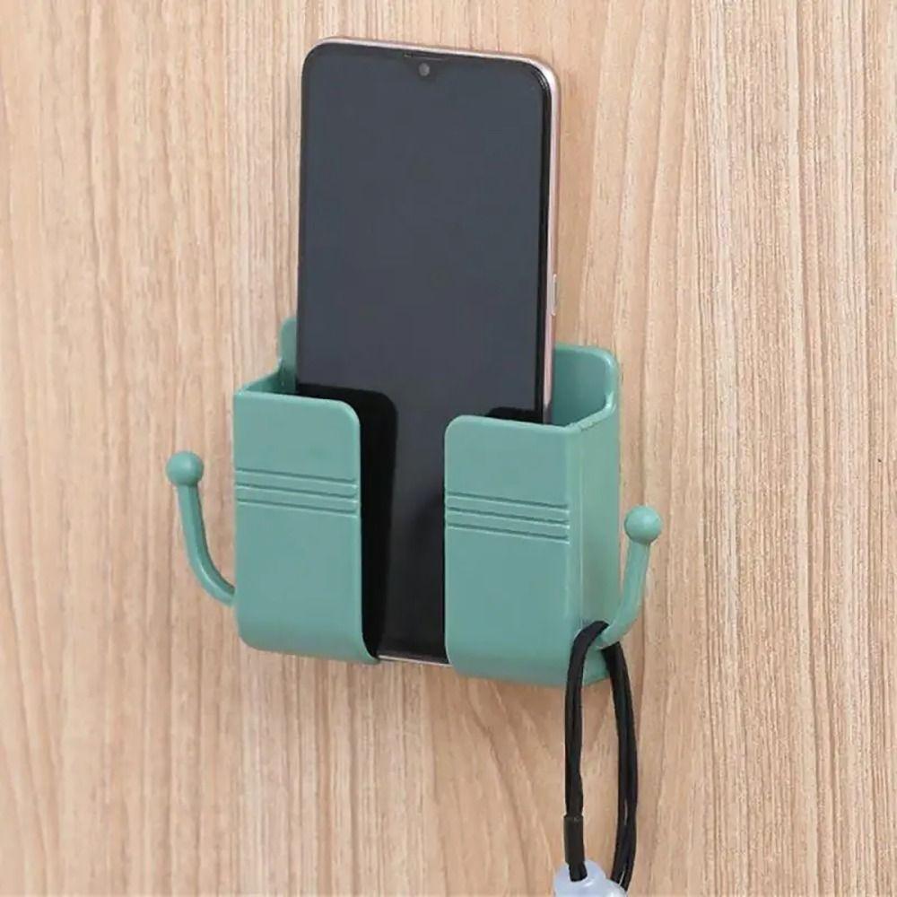 1Pcs Wall Holders Remote Control Organizer Mobile Phone Plug Phone Charging Holder Rack