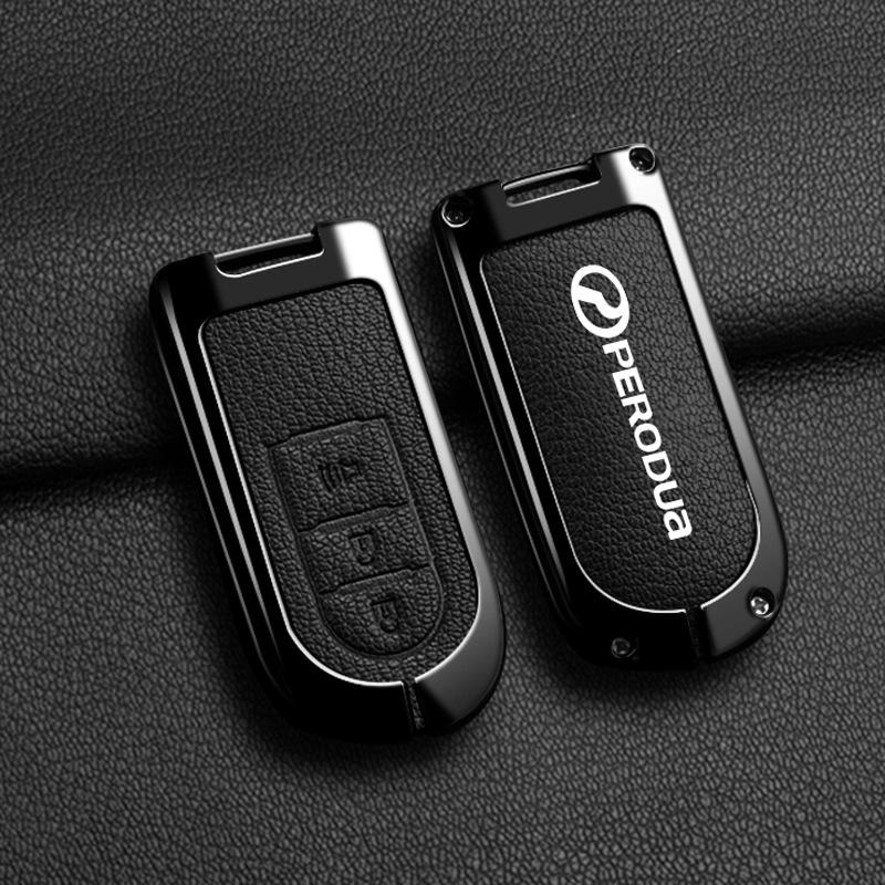 Suitable for Beilu big key case Car PERODUA Toyota remote control car Key case to protect men and women Metal case