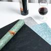 43x30cm PVC Leather Table Mat Pad Waterproof and Oil-resistant Placemats Coaster Non-slip Pad Dishes Dining Table Mat Decor