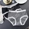 Ladies Spring Summer Cute Cotton Letter Lace Thread Wrap Hip Panties