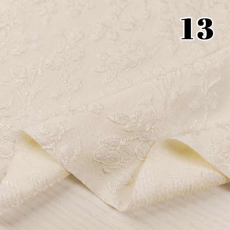 

100*140cm 3D Relief Patter Designer Fabric Jacquard Elastic Heavy Texture Fabric For Diy Cheongsam Coat Dress Gown Suit Bag 100x140cm