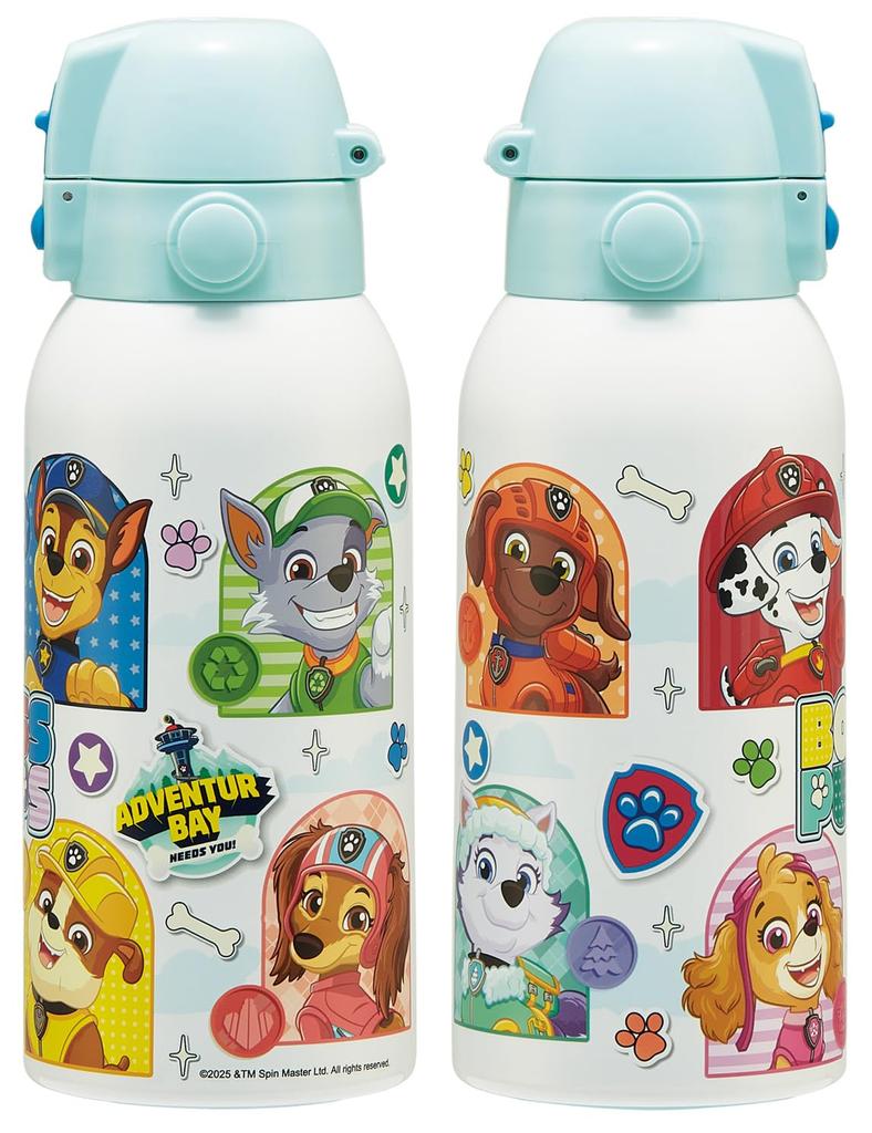 Skater Water Paw Patrol Size for Stainless Sports Children's Bottle, 600ml, Design, 26, Boys, Insulated, Steel, Lightweight, Bottle, STCH6-A