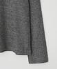 JOJILONG Jn318 Herringbone Knit Pullover - Dark Gray Melange