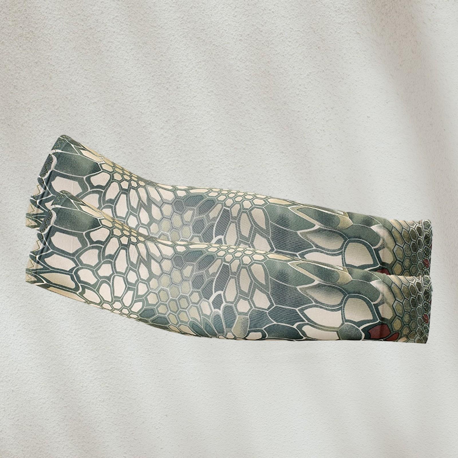 

Спорт на открытом воздухе Противорадиационные рукава Камуфляжный принт Быстросохнущие Прямые нарукавники One Size