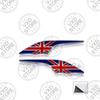 3D UK British Flag Grille Emblem METAL Rear Trunk Car Badge sticker For Abarth Land Rover Jaguar Skoda seat MINI Copper Fiat SS10