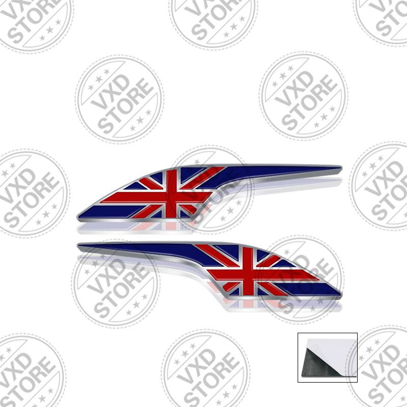 3D UK British Flag Grille Emblem METAL Rear Trunk Car Badge sticker For Abarth Land Rover Jaguar Skoda seat MINI Copper Fiat SS10
