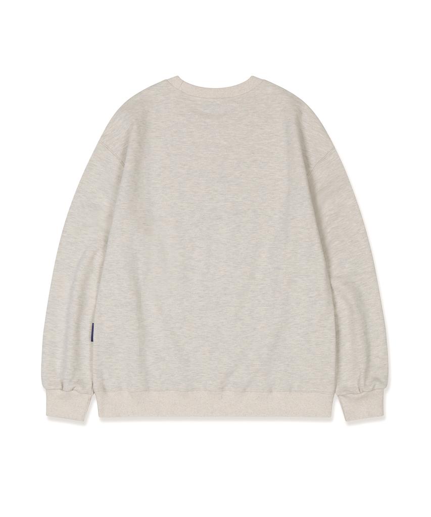 ICONOGRAPHY Oversized Sweatshirt Logo Sweatshirt Oat