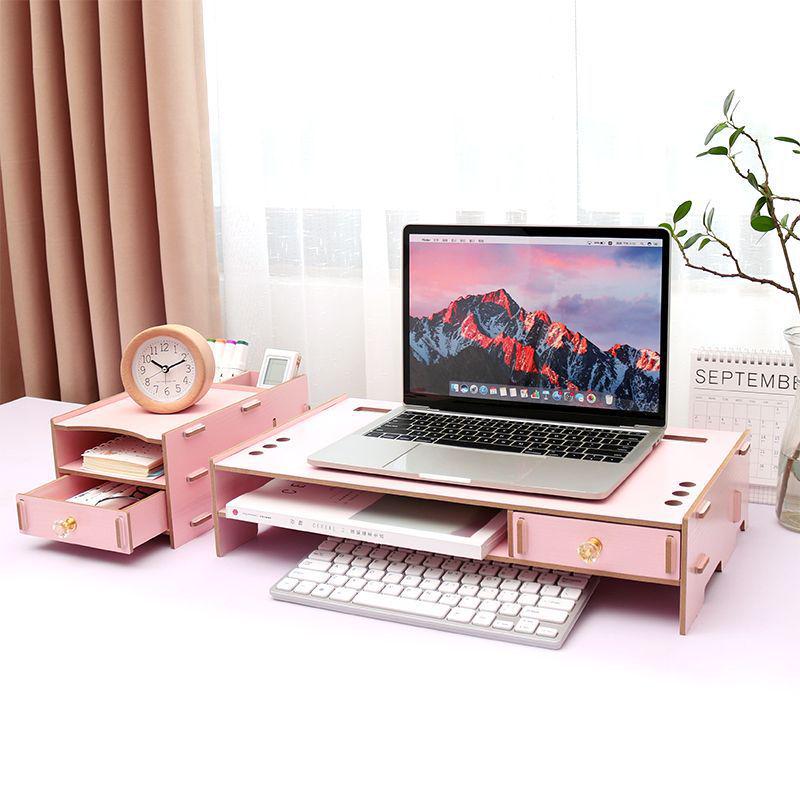 Ergonomic Laptop Cooling Stand with Storage