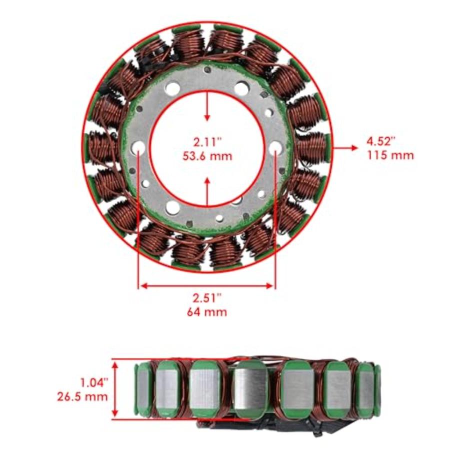 

Комплект прокладок статора и регулятора, совместимый с Honda VT600CD Shadow 600 Vlx Deluxe 19931998, Модернизация электрической системы мотоцикла f United States