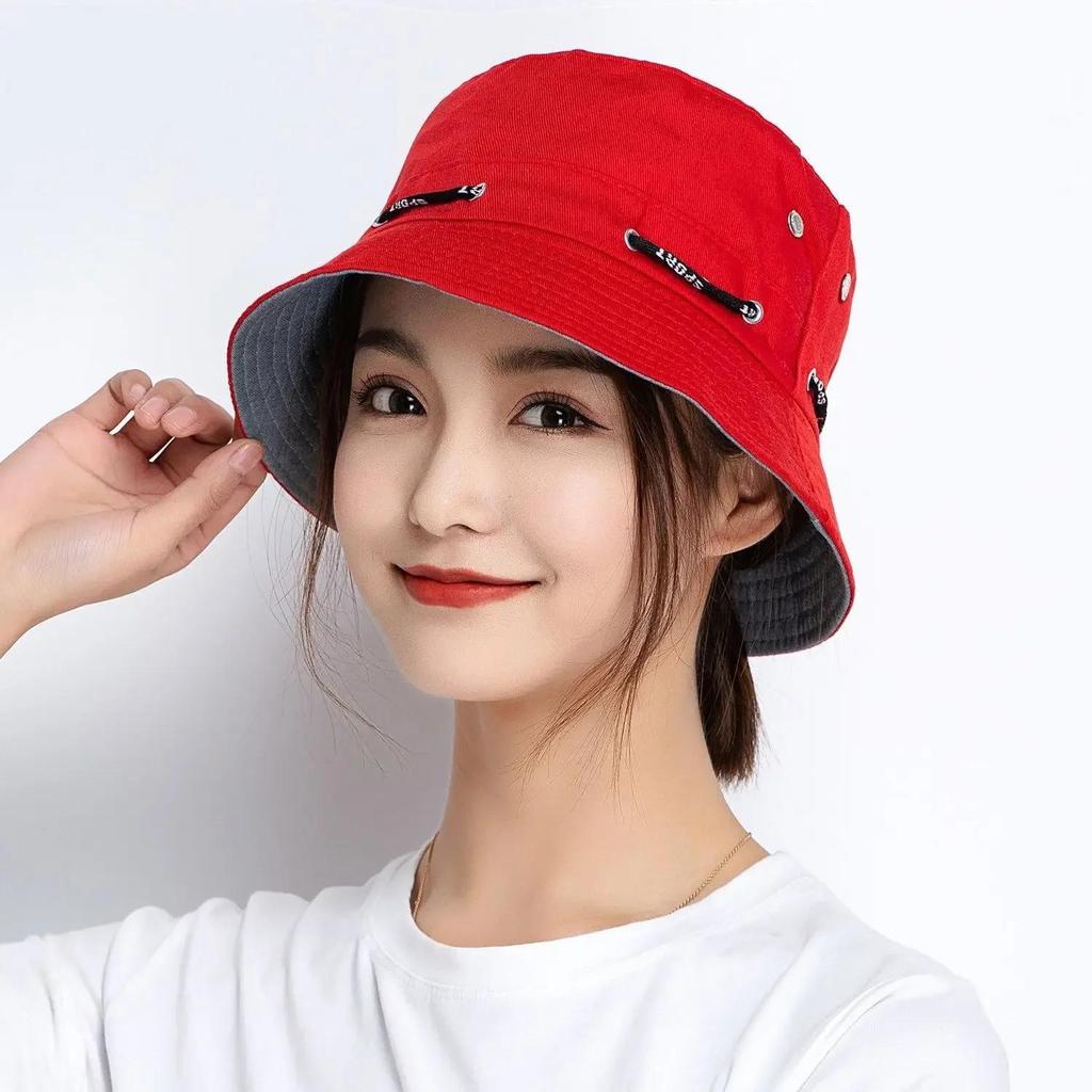 Fashion Solid Color Summer Sunscreen Breathable Mountaineering Bowl Hat Fishermen's Hats Minimalist Outdoor Leisure Sunshade Hat