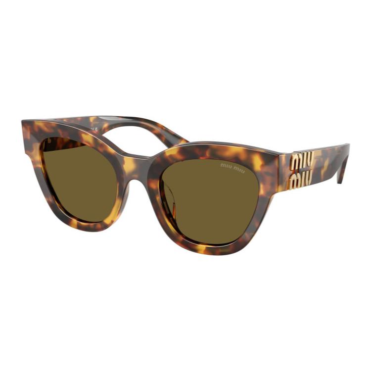 

Miu Miu Logo Acetate Square Sunglasses Unisex sunglasses Brown MU01YS14L09Z Eyeglass Case/Pouch+Box