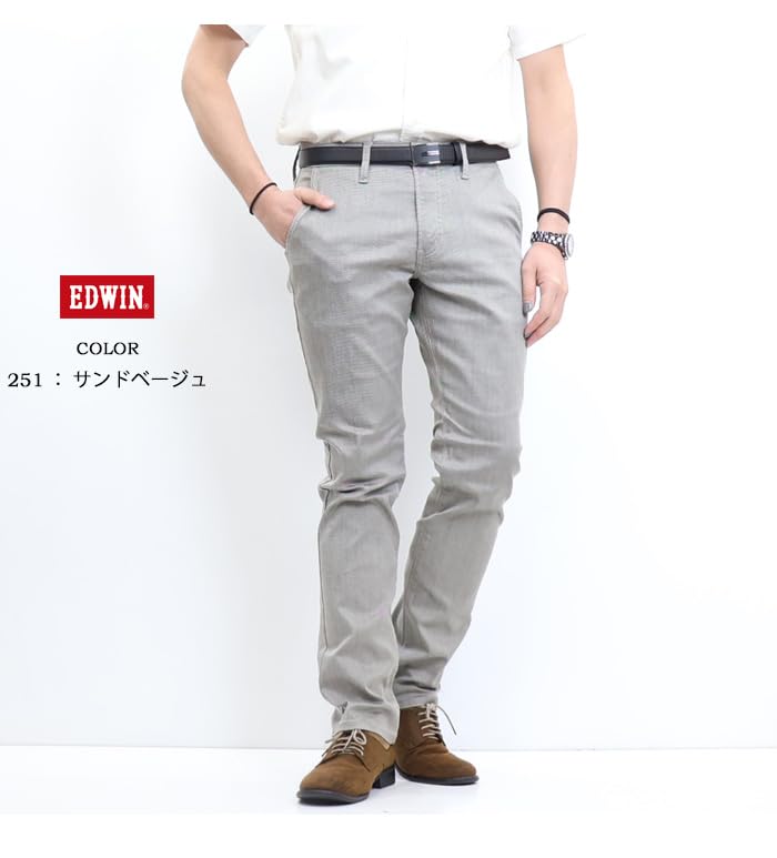 Edwin E402F Stretch Denim SAND BEIGE Men's Pants,