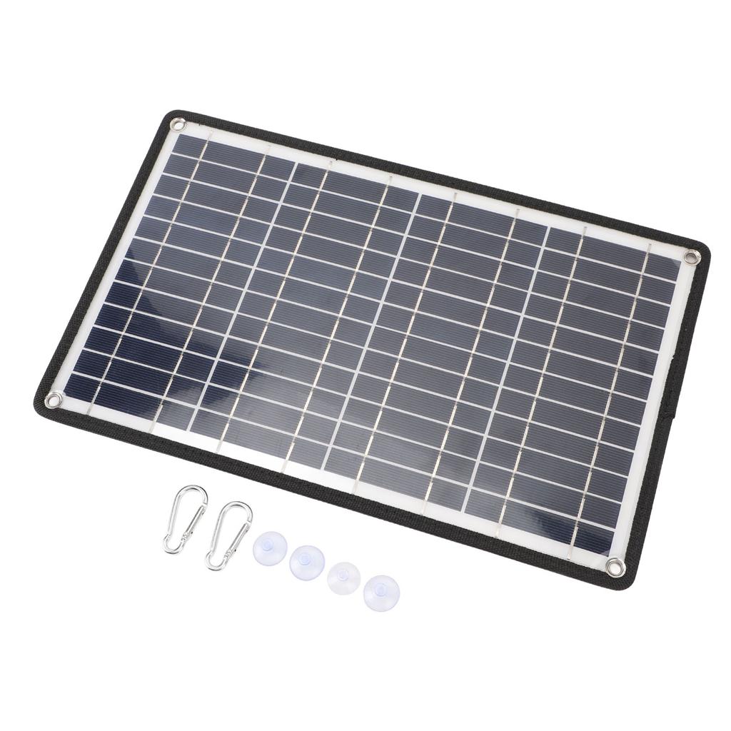 12W 5V Tragbares Solarpanel Effizientes Dual-USB-Solarpanel-Ladegerät für Mobiltelefon Notlicht Solarpumpe